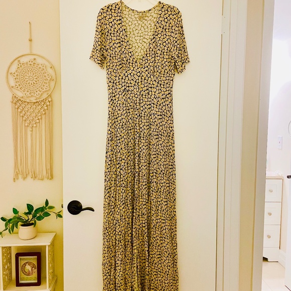 ASOS Floral Button Maxi Tea Dress - Picture 1 of 6